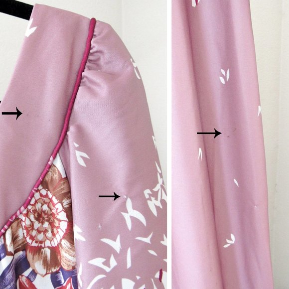 VINTAGE Boho Floral Maxi Dress Mumu Tunic - Picture 8 of 8